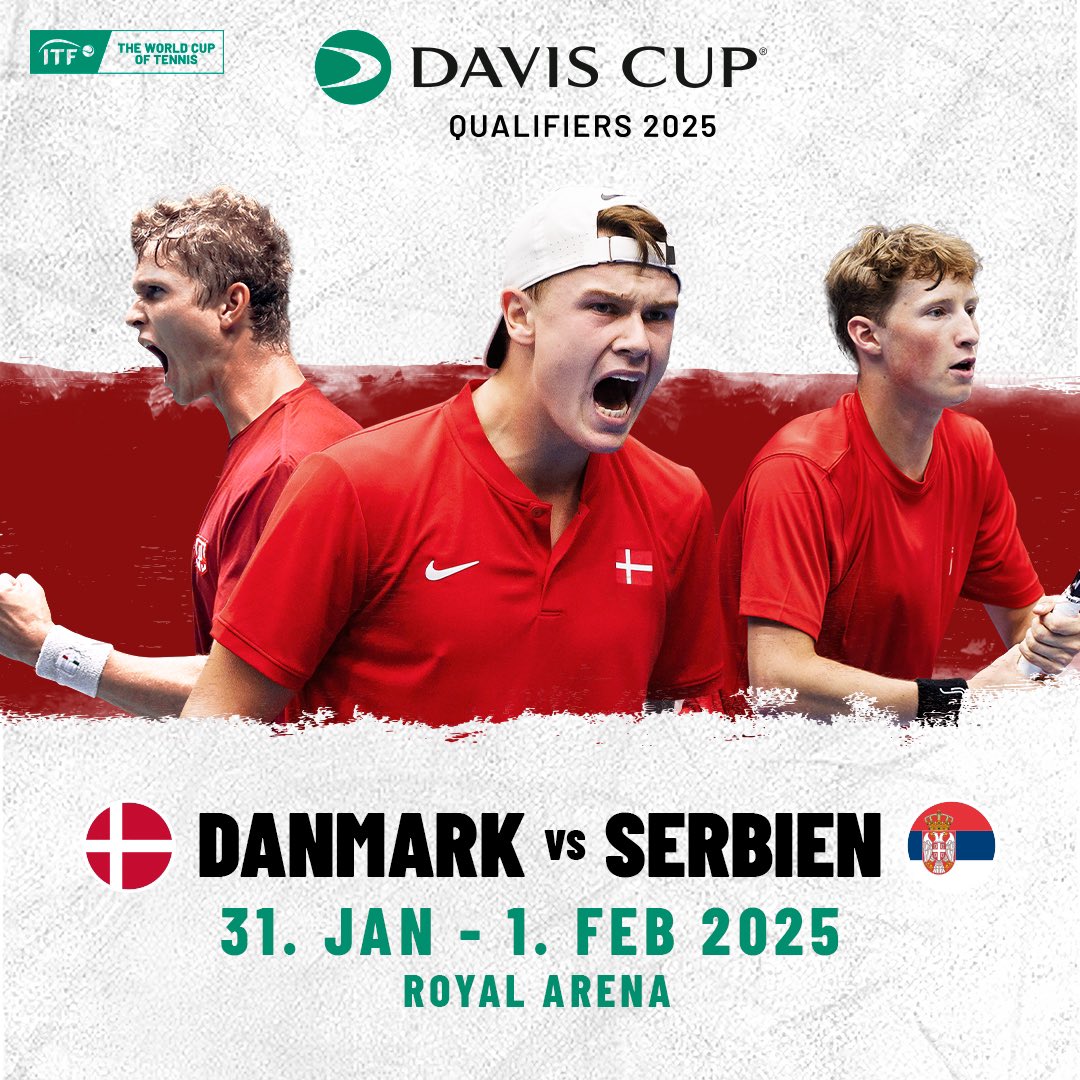 dtftennis's tweet photo. Davis Cup: Danmark og Serbien indtager Royal Arena

Billetsalg åbner onsdag kl. 12.

Læs mere: https://t.co/tTkSJyAFAl https://t.co/QVWa7Bgf9M