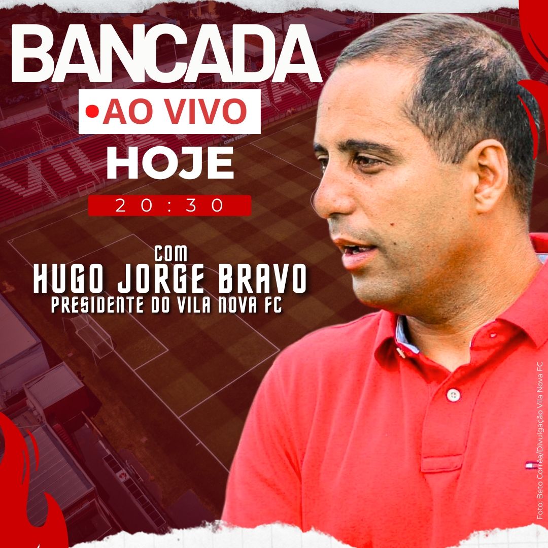 🐯 HOJE É DIA DE BANCADA ESPECIAL!

O Bancada Ao Vivo recebe ele: o presidente do Vila Nova, Hugo Jorge Bravo. 

📣 Não é só uma live; é uma chance de ouvir quem comanda os bastidores do Tigre.

🗓 Quando? Hoje, às 20h30
📍 Onde? Link abaixo!
🔗 youtube.com/live/gzauR8Hon…