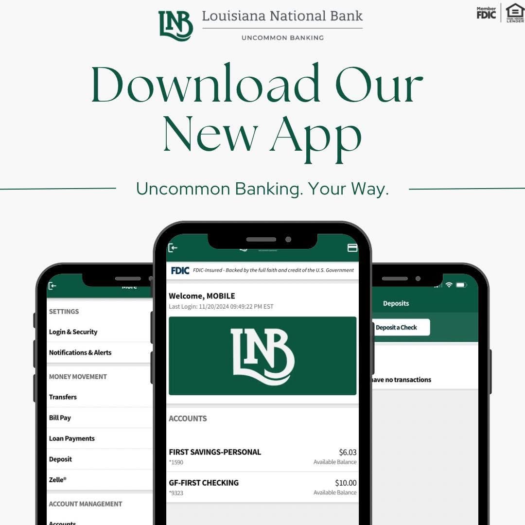 Louisiana National Bank tweet media