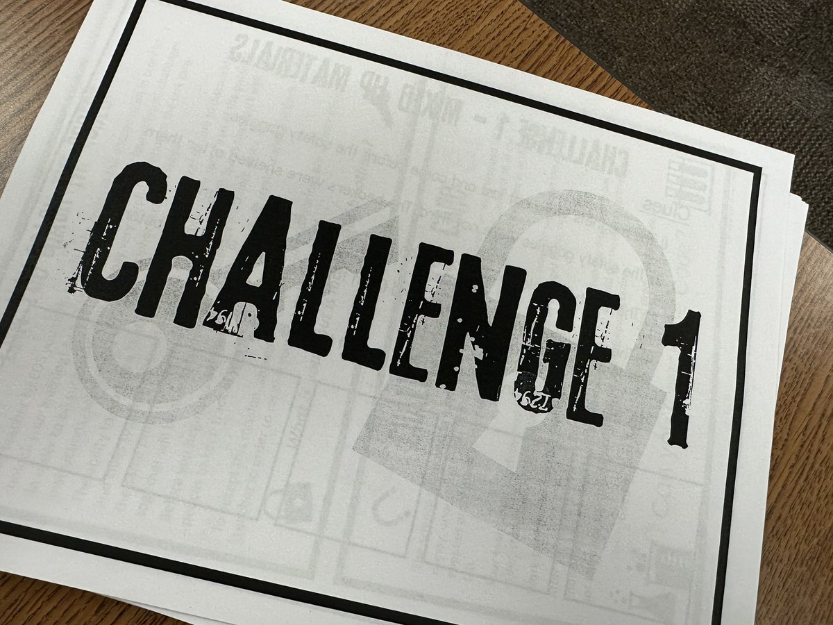 6th grade Advisory classes worked on an Escape Room challenge.   <a href="/bpbroncos/">Boulan Park</a> #Teamwork