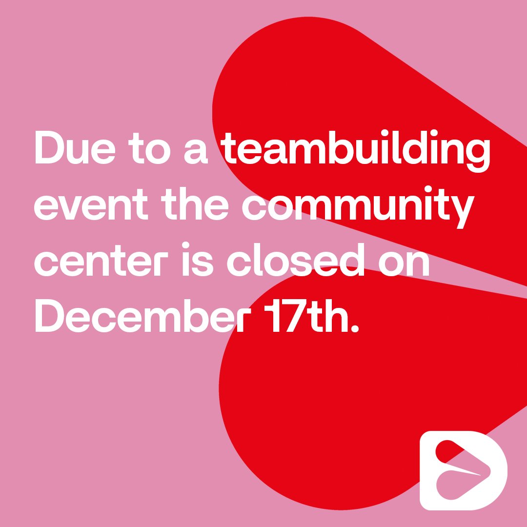 Please plan your visits to Door2Door accordingly this end of the year! Doctor won't be at the center december 19th, and that also is the last day GGD will test for this year.