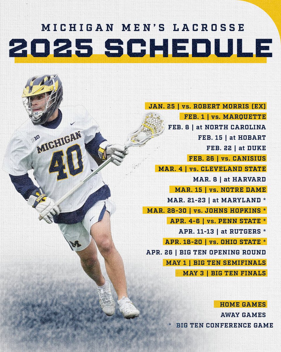 Mark your calendars - the 2025 schedule is here.

Read More: myumi.ch/kZmx2

#GoBlue 〽️