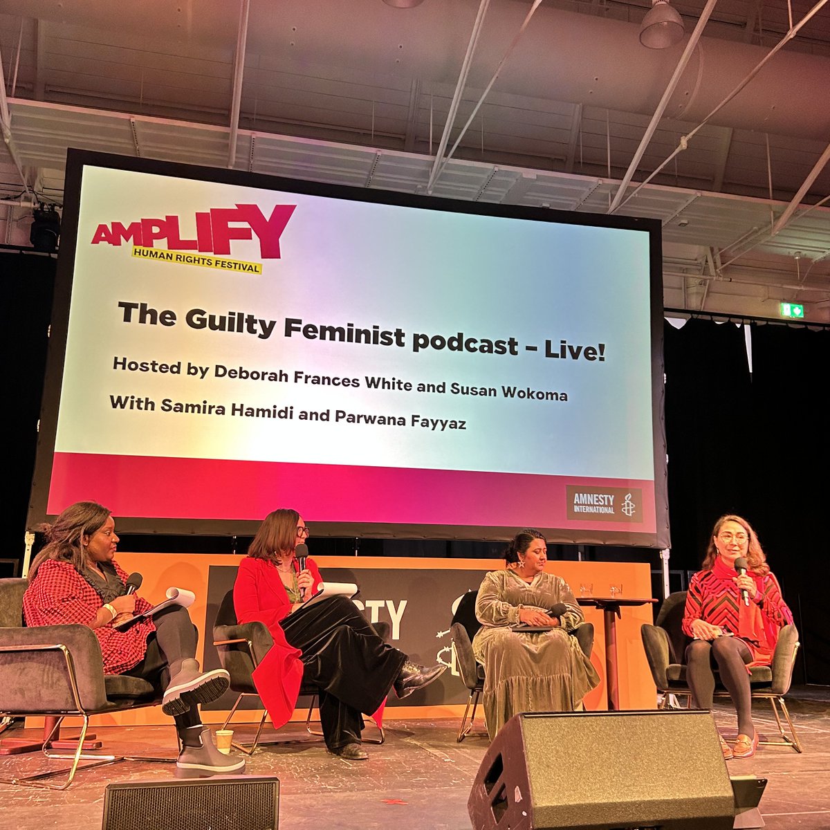 Untold Narratives (@writersuntold) on Twitter photo Parwana Fayyaz <a href="/parwanafayyaz/">Dr Parwana Fayyaz</a>, co-editor and co-translator of My Dear Kabul (Coronet, 2024), joined <a href="/guiltyfeminist/">Guilty Feminist</a> live podcast recording at the Amplify Human Rights Festival by <a href="/amnesty/">Amnesty International</a> with <a href="/huriasamira/">Samira Hamidi</a>, <a href="/deborahFW/">DeborahFrances-White</a> and Susan Wokoma. Listen here: bit.ly/49u1yuA Parwana Fayyaz <a href="/parwanafayyaz/">Dr Parwana Fayyaz</a>, co-editor and co-translator of My Dear Kabul (Coronet, 2024), joined <a href="/guiltyfeminist/">Guilty Feminist</a> live podcast recording at the Amplify Human Rights Festival by <a href="/amnesty/">Amnesty International</a> with <a href="/huriasamira/">Samira Hamidi</a>, <a href="/deborahFW/">DeborahFrances-White</a> and Susan Wokoma. Listen here: bit.ly/49u1yuA