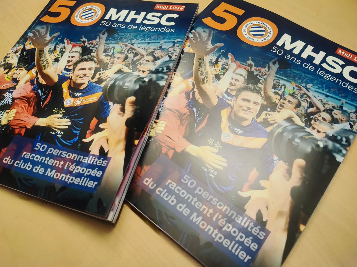 🔥Le hors-série de Midi Libre sur les 5️⃣0️⃣ ans du #MHSC  est en kiosques à partir de mercredi 11 décembre. 84 pages de <a href="/_OlivierGiroud_/">Olivier Giroud</a>, Baills, Valderrama, Girard... La Paillade en très grand pour 5€. C'est 🎁 #teammhsc