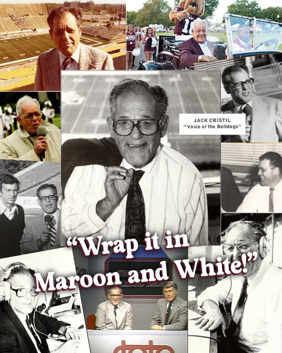 MSStateAlumni's tweet photo. On this date in 1925, the legendary Jack Cristil was born in Memphis, TN. 🎙️🐐 https://t.co/ea661wIpzy