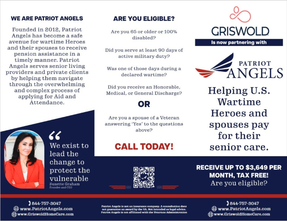 GCPOrlando's tweet photo. Pay for your loved ones non-medical in-home care using the VA Aid and Attendance Benefit!!! Contact Griswold Care Pairing for more information. 407.740.7419 https://t.co/rDRx961iAu