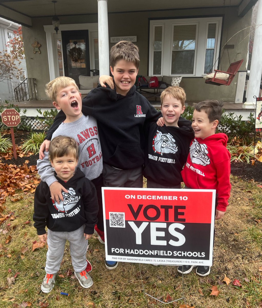 Voting today for my amazing students—past, present, and future—our schools, my incredible coworkers, and of course, my boys! ❤️🐾 <a href="/HaddonSchools/">Haddonfield Schools</a> <a href="/CentralES1/">Central ES</a> <a href="/JFTatemES/">J. Fithian Tatem Elementary School</a> <a href="/HaddonfieldEA/">HEA Members</a>