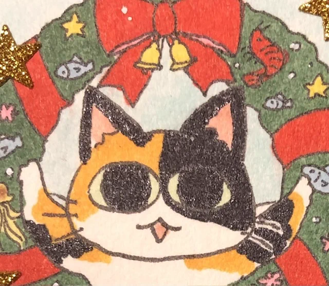 あべのハルカス9階でのねこ展の宣伝です桑田乃梨子先生高生浩子先生の出品イラスト画像です 