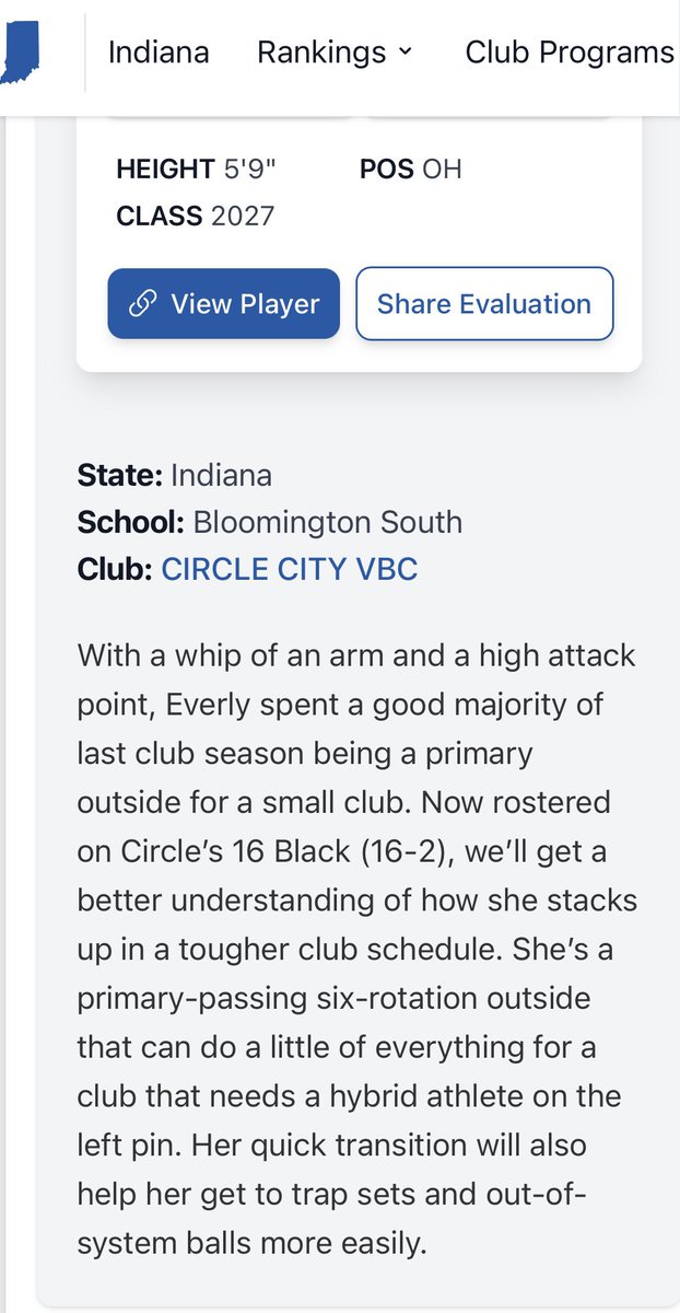 Everly Clark (@everlyclark08) on Twitter photo Thank you so much <a href="/PrepDigIN/">Prep Dig Indiana</a>! The expo was such a great experience to play with amazing competition. <a href="/CCVBCrecruit/">Circle City Volleyball Recruiting</a> Thank you so much <a href="/PrepDigIN/">Prep Dig Indiana</a>! The expo was such a great experience to play with amazing competition. <a href="/CCVBCrecruit/">Circle City Volleyball Recruiting</a>