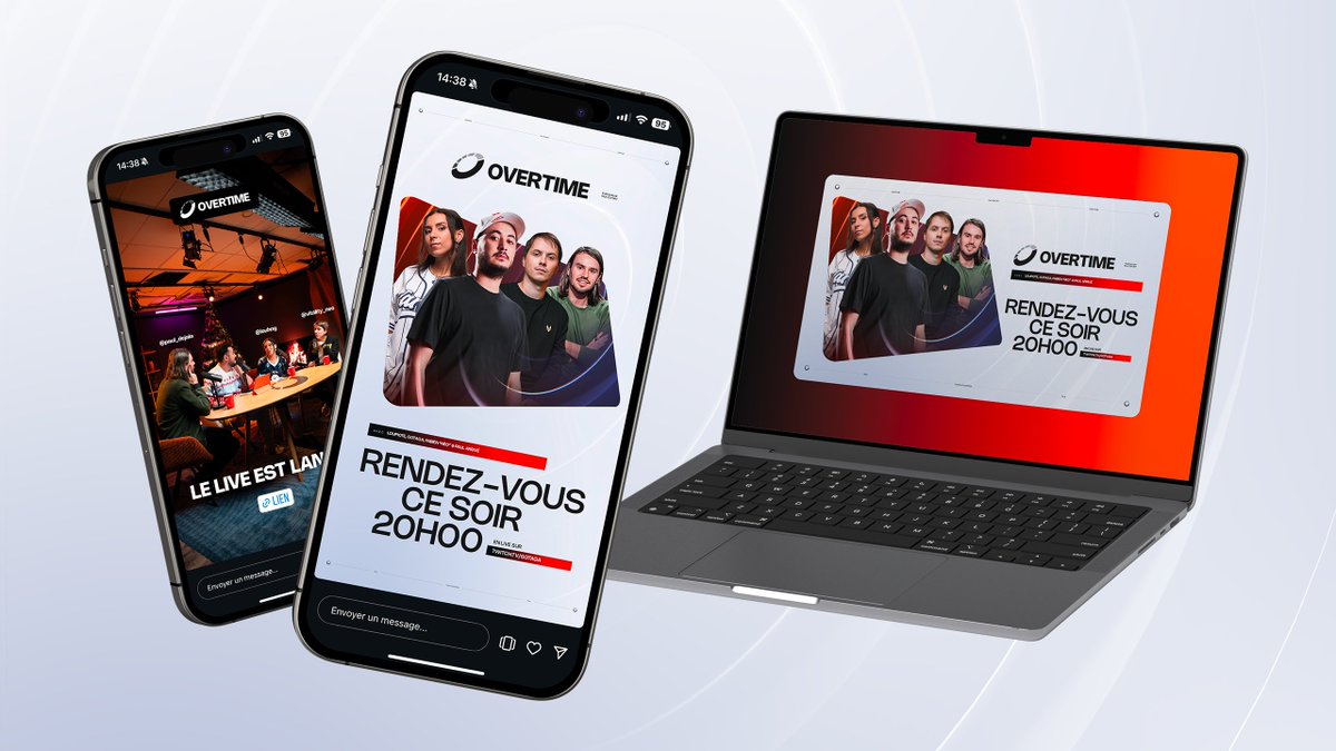 Direction Artistique et Assets pour la nouvelle émission de talk autour de l'esport "OVERTIME" de <a href="/Gotaga/">M8 Gotaga</a> 

Logo : <a href="/Hero1nk/">Heroink</a> ✍️
Motion : <a href="/whereiskalu/">Luka</a> 💫