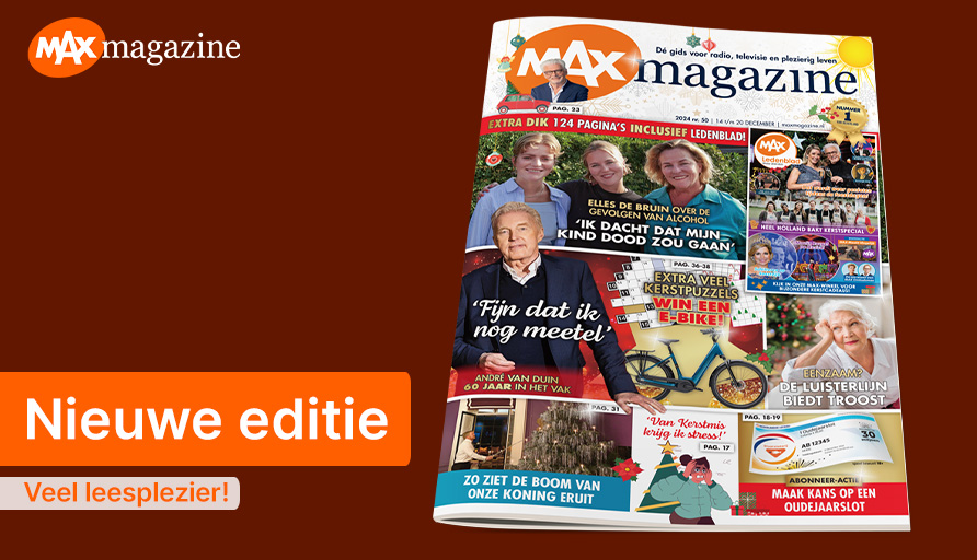 ✨ Deze week in #MAXMagazine leest u o.a.:

📰 Een interview met André van Duin: welk moment veranderde zijn leven?
🍷 Elles de Bruin over de gevolgen van alcohol.
🎁 Extra veel kerstpuzzels.

Tip: Geef MAX Magazine cadeau deze feestdagen: maxmagazine.nl/abonneren