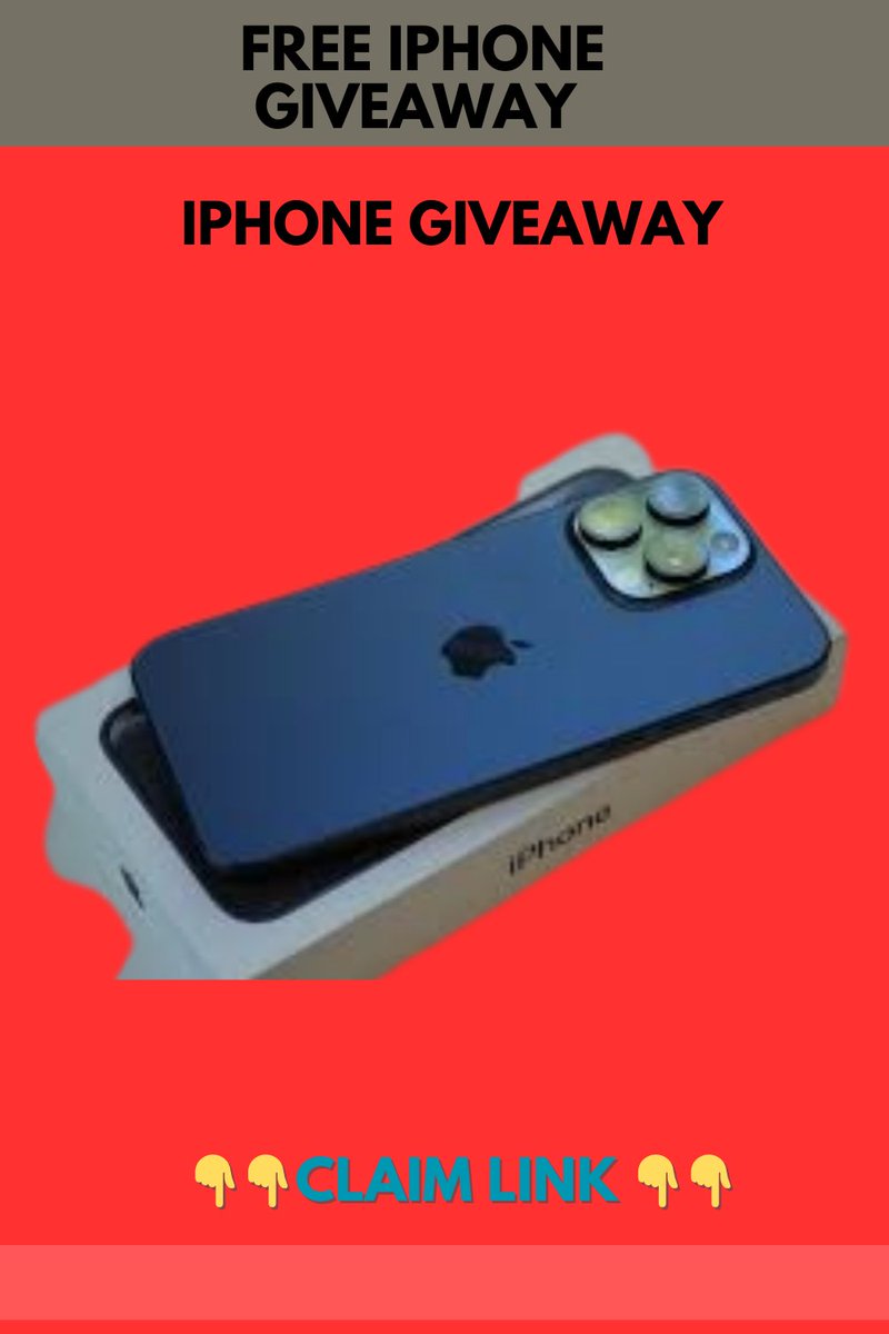 Free iPhone Giveaway Contest
👇👇Claim link 👇👇
rewardszones.com/iphone2025/2f8…
🎉 iPhone 16 Pro Max Giveaway
#iPhone15ProMax #Giveaway #WinAniPhone #FreeiPhone #Contest #iPhone15 #TechGiveaway #DontMissOut #EnterToWin #Freebie #getfreeiphone #winiphone #contestiphone