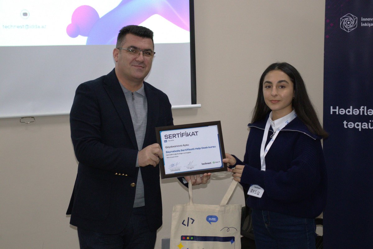 gabalaptm_eduaz's tweet image. 📢Qəbələ Dövlət Peşə Təhsil Mərkəzinin bir qrup heyəti və tələbələri  Beynəlxalq sertifikatlar qazanıblar. 

#PeşəTəhsili #EduAz
#QəbələDövlətPeşəTəhsilMərkəzi #Technest #StartİT  #HelpDesk #TəqaüdProqramı