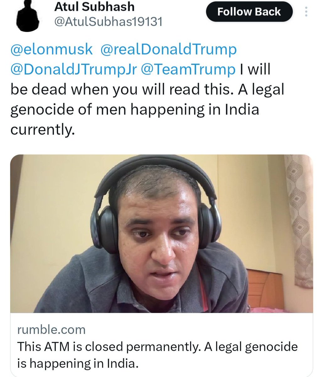 realsiff's tweet image. SIFF and other Men&apos;s Groups demand Govt of India to immediately constitute a committee to investigate the reasons due to which AI expert and Senior executive Atul Subhash committed suicide.

Without such a committee working and submitting it&apos;s report, legal terrorism, 120 court…