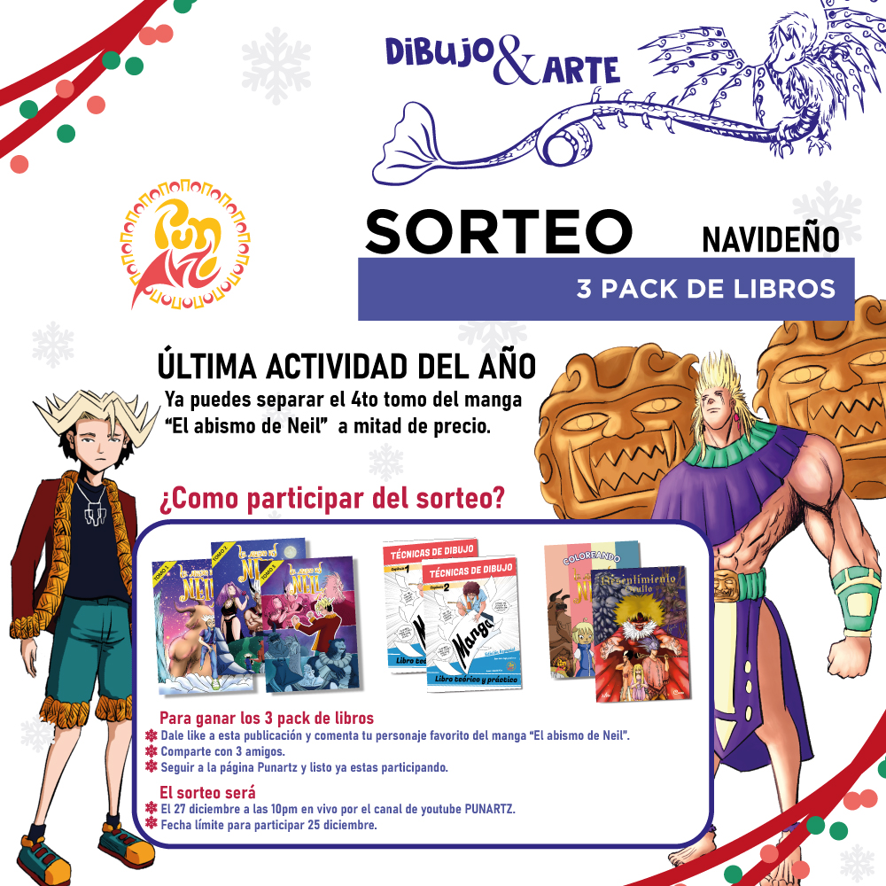 PUNartz's tweet photo. Hola amigos y seguidores 📷
Nunca olviden que su arte puede inspirar a los más pequeños. 📷📷
📷 Nos convertimos en "Agente cultural del arte y dibujo manga". 📷
.
📷 Por navidad participa del sorteo por varios libros Punartz https://t.co/qucbEtha9u