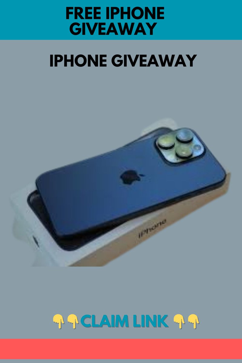 Free iPhone Giveaway Contest
👇👇Claim link 👇👇
rewardszones.com/iphone2025/2f8…
🎉 iPhone 16 Pro Max Giveaway
#iPhone15ProMax #Giveaway #WinAniPhone #FreeiPhone #Contest #iPhone15 #TechGiveaway #DontMissOut #EnterToWin #Freebie #getfreeiphone #winiphone #contestiphone