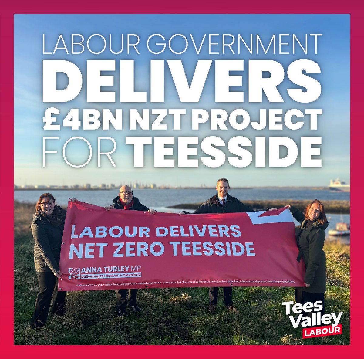 Fantastic news!  👏🏻❤️🌹The Labour Government has signed off on Net Zero Teesside - a £4 billion investment, the largest in our region’s history, and a project that will make our region a global leader in clean energy technologies. For more visit lukemyer.uk/net-zero-teess…