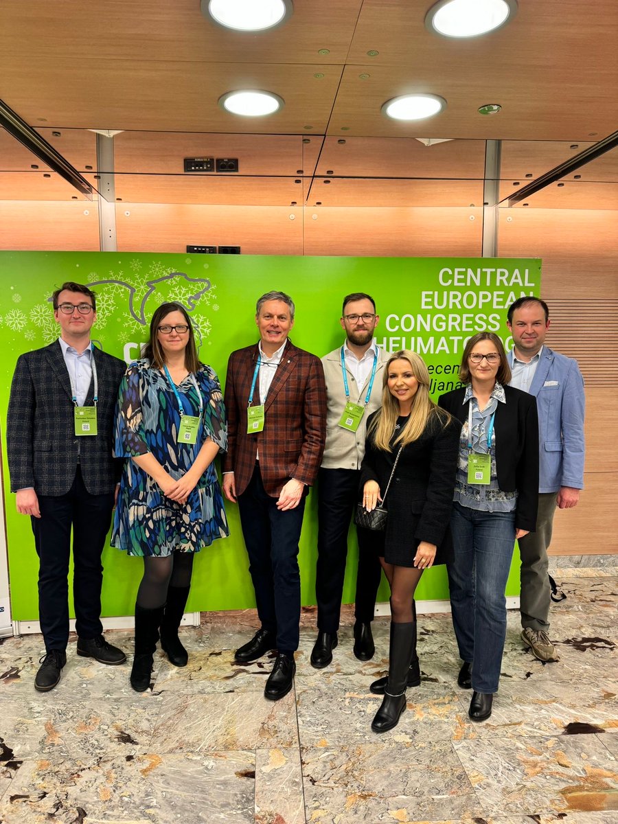 Central European Congress of Rheumatology #CECR2024
 We are proud to share that delegates from our Rheumatology Department actively participated in this prestigious event
✅ 2 Oral Presentations
✅ 5 Posters
A fantastic opportunity to share knowledge and foster collaborations