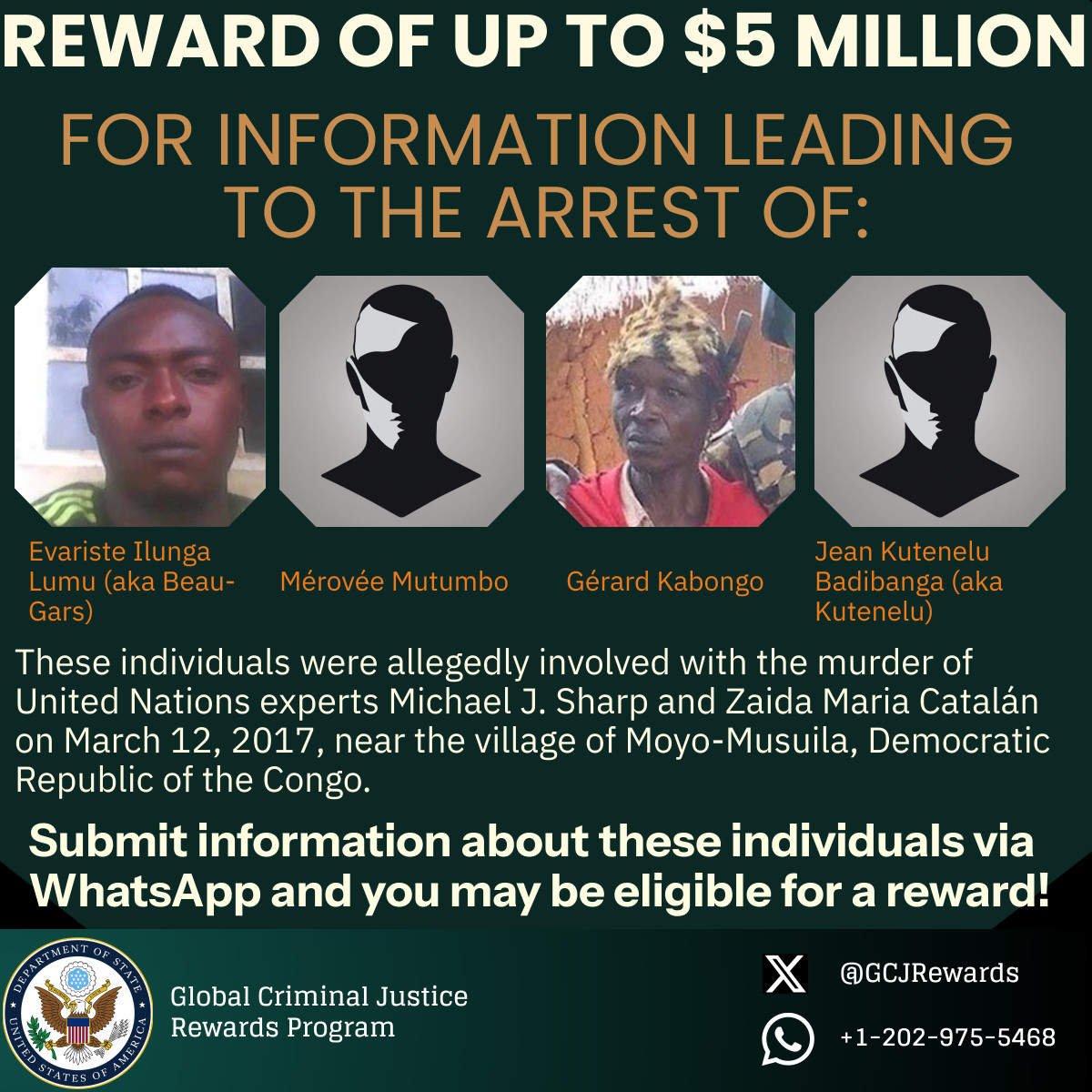 Global Criminal Justice Rewards Program tweet media