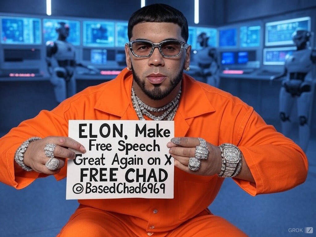 BChad42's tweet photo. @basechad6969 REAL HASTA LA MUERTE $CHAD @Anuel_2bleA #FREECHAD #X #support @X @Support https://t.co/AodTyIqrXK