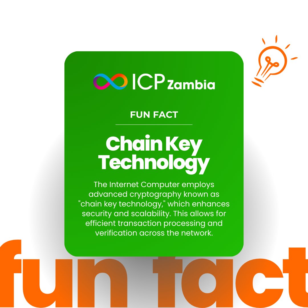 ICP’s #cryptography ensures top-notch security and scalability for a faster blockchain experience.

#ICP #ICPZambia #Blockchain