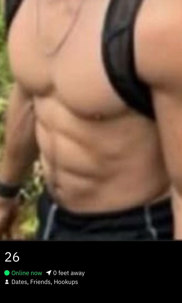 Yes he’s hot but don’t tell me you haven’t seen a headless torso like this on the hookup apps… thirst and move on, please and thank you