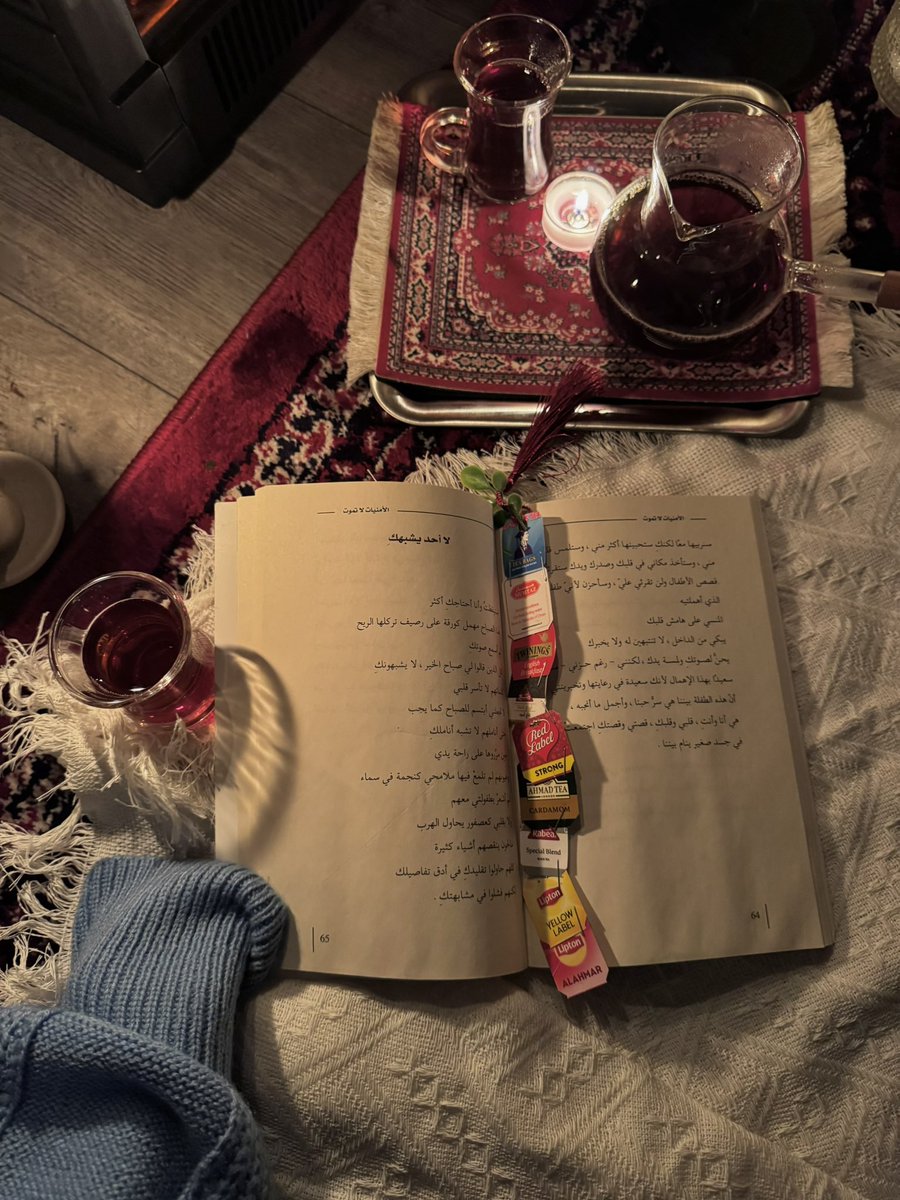 ولايليق بـ ليالي ديسمبر الباردة سِوى الشاي معك❤️