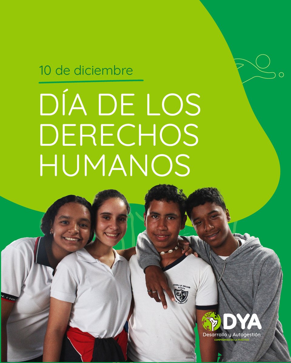 #DYARegional 

🌎10 de diciembre #DíaDeLosDerechosHumanos.  En <a href="/DYA_ORG/">Desarrollo Y Autogestión</a> trabajamos desde hace 36 años en #Ecuador #Perú #Argentina para garantizar derechos fundalmentales como la educación, la salud, la prevención del trabajo infantil, y la ayuda humanitaria.