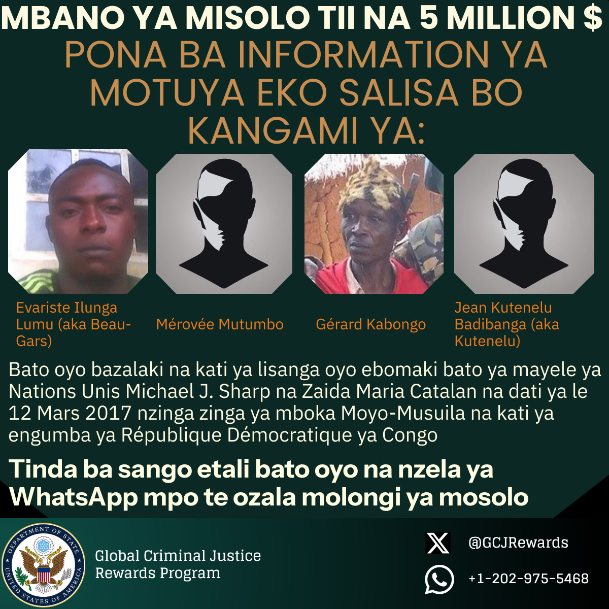 Global Criminal Justice Rewards Program tweet media