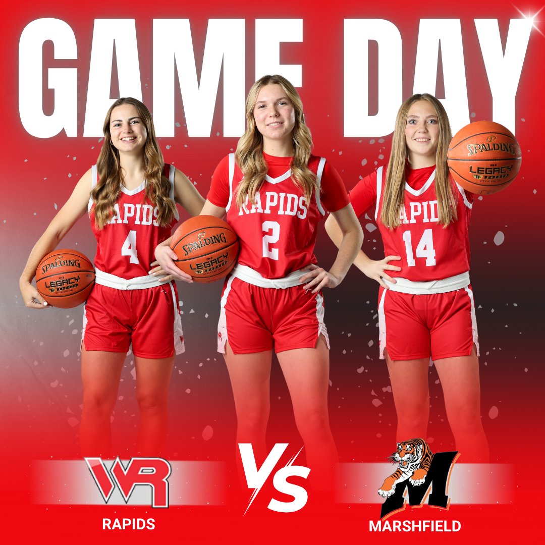 WR Girls Hoops (@wrgirlshoops) on Twitter photo 🚨🚨 GAME DAY!! 🚨🚨
Our Red Raiders begin conference play and will travel to Marshfield to take on the Tigers!
🏠 At Marshfield High School
⏰ Varsity at 7:15, JV & JV2 at 5:45
📺 Zaleski Sports
🎟️ gofan.co/app/school/WI1… 🚨🚨 GAME DAY!! 🚨🚨
Our Red Raiders begin conference play and will travel to Marshfield to take on the Tigers!
🏠 At Marshfield High School
⏰ Varsity at 7:15, JV & JV2 at 5:45
📺 Zaleski Sports
🎟️ gofan.co/app/school/WI1…