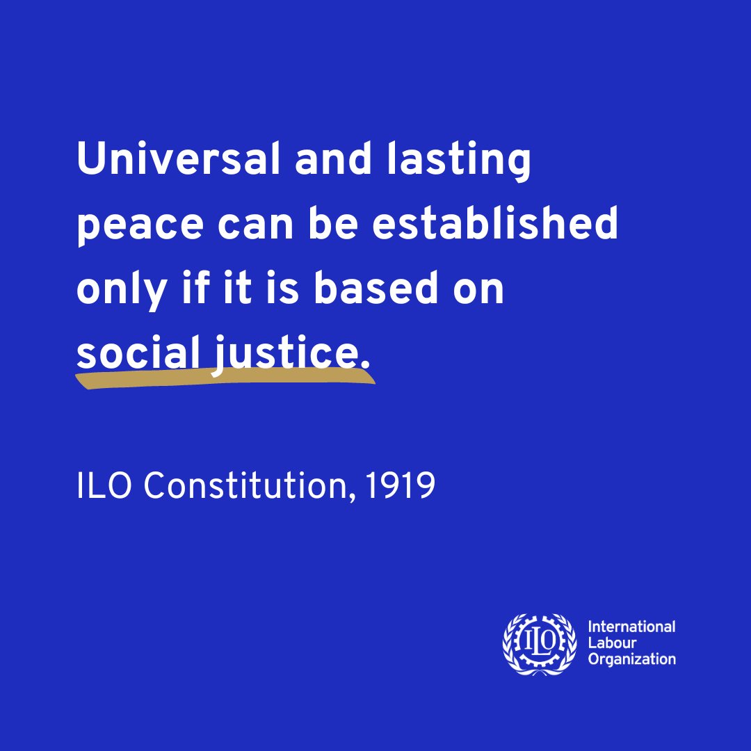 Without human and labour rights there is no #SocialJustice. As international labour standards give expression to human rights at work, the <a href="/ilo/">International Labour Organization</a> is committed to promoting these rights as foundation of inclusive social and economic development and human dignity.