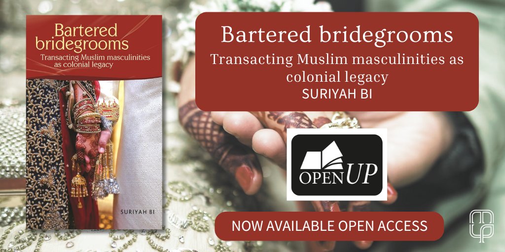 Manchester University Press (@manchesterup) on Twitter photo Our latest #OpenAccess title publishes today!
Bartered bridegrooms by <a href="/DrSuriyah/">Dr Suriyah Bi</a> gives eye-opening insight into the experiences of Muslim migrant husbands from Pakistan and Kashmir, and the vulnerability they experience in Britain.
📖FREE on the Hive: tinyurl.com/4puw8kty Our latest #OpenAccess title publishes today!
Bartered bridegrooms by <a href="/DrSuriyah/">Dr Suriyah Bi</a> gives eye-opening insight into the experiences of Muslim migrant husbands from Pakistan and Kashmir, and the vulnerability they experience in Britain.
📖FREE on the Hive: tinyurl.com/4puw8kty