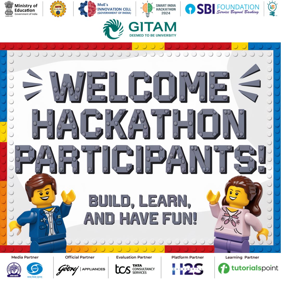 GITAM Deemed University (@gitamuniversity) on Twitter photo The excitement begins at GITAM, the proud nodal centre for SIH 2024! 29 teams, 5 problem statements, and endless innovation. 📷 Let’s make history together!
#Hackathon #InnovationAtGITAM <a href="/narendramodi/">Narendra Modi</a> <a href="/PMOIndia/">PMO India</a> <a href="/EduMinOfIndia/">Ministry of Education</a> <a href="/dpradhanbjp/">Dharmendra Pradhan</a> @PIBHRD <a href="/abhayjere/">Dr. Abhay Jere</a> @MS_AICTE <a href="/SIH2024_MIC/">Smart India Hackathon 2024</a> The excitement begins at GITAM, the proud nodal centre for SIH 2024! 29 teams, 5 problem statements, and endless innovation. 📷 Let’s make history together!
#Hackathon #InnovationAtGITAM <a href="/narendramodi/">Narendra Modi</a> <a href="/PMOIndia/">PMO India</a> <a href="/EduMinOfIndia/">Ministry of Education</a> <a href="/dpradhanbjp/">Dharmendra Pradhan</a> @PIBHRD <a href="/abhayjere/">Dr. Abhay Jere</a> @MS_AICTE <a href="/SIH2024_MIC/">Smart India Hackathon 2024</a>