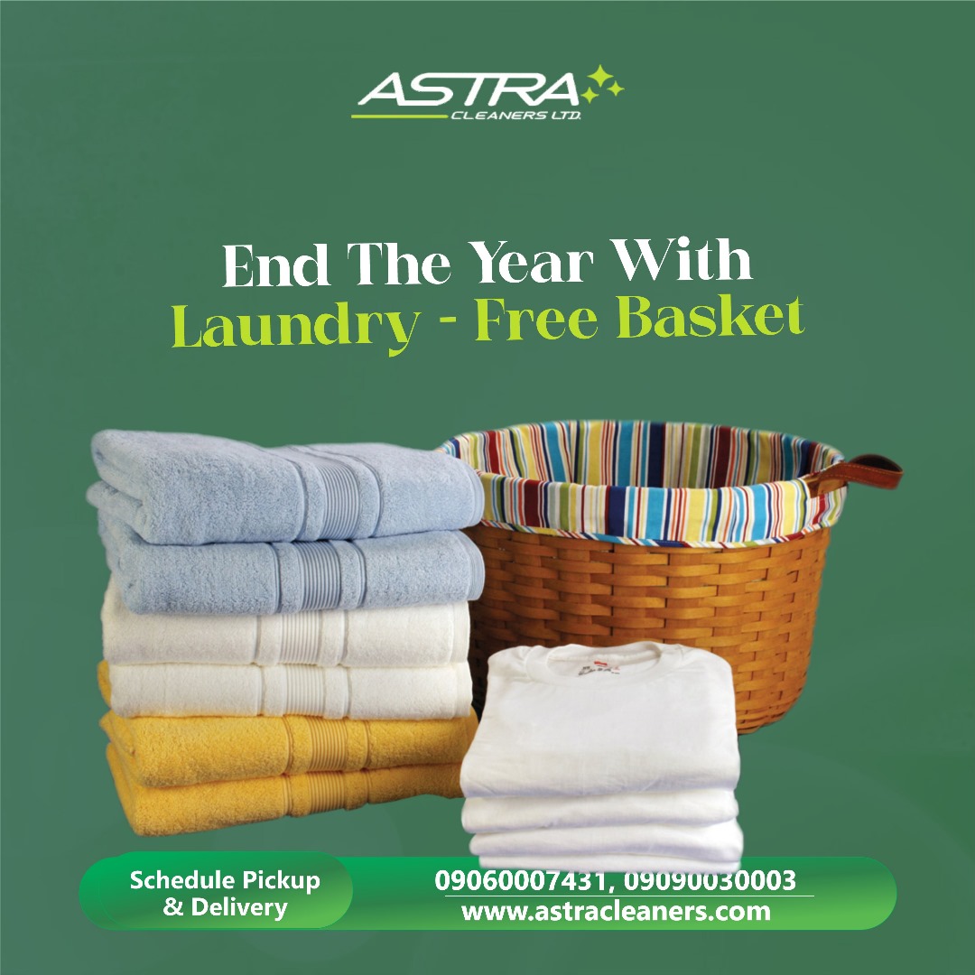 A good laundry room with storage can make this festive period fun and easier. 

Contact us at astracleaners.com  0906 000 7431| 0909 003 0003 to ensure your white garments stay clean , and that your wardrobe maintains a prevailing tone of comfort.
Drycleaning Laundry Lagos