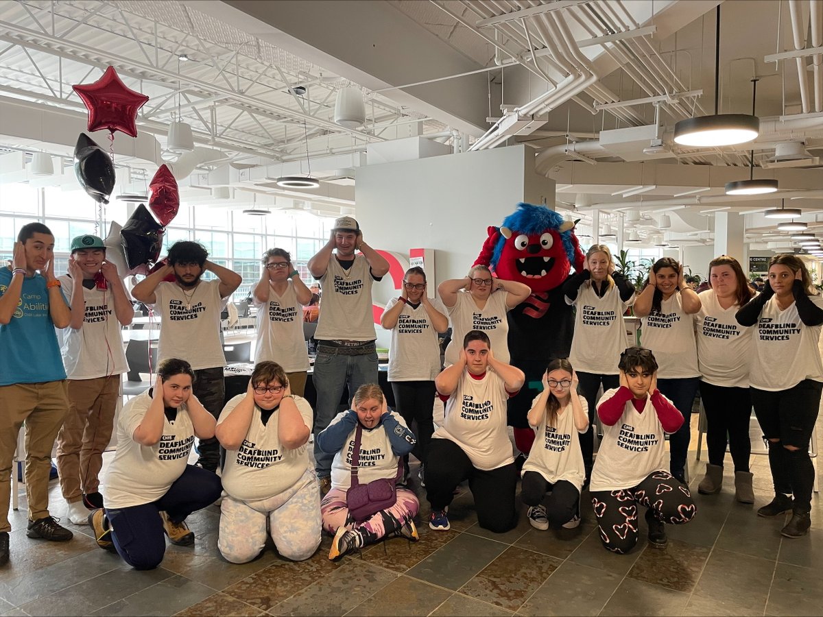 WOW!  Our first years did a great job with their information both for CNIB and the deafblind community.  Way to go everyone!