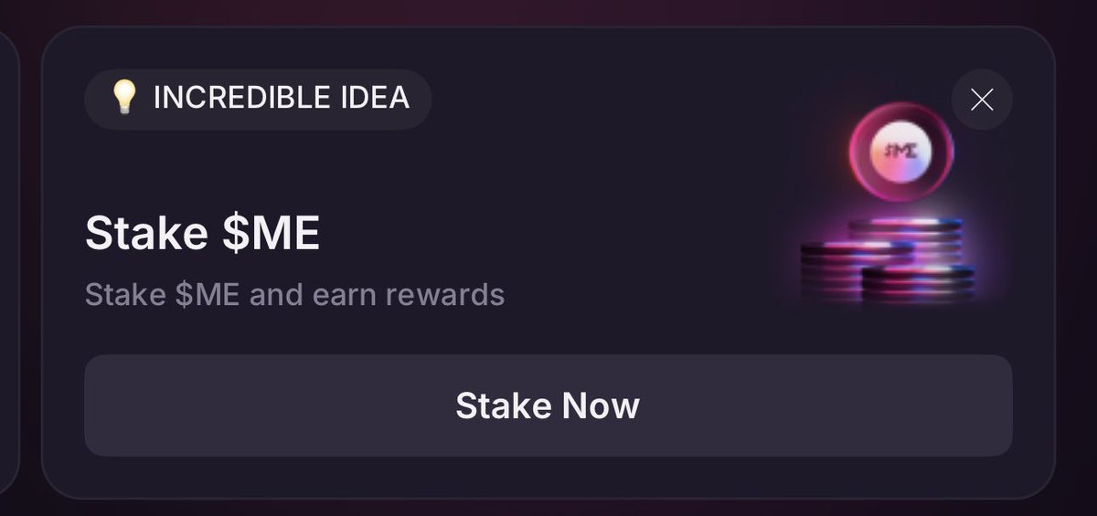 Congrats $ME TGE!
It's a big win for all the NFT community🚀

Don't forget to start staking😎