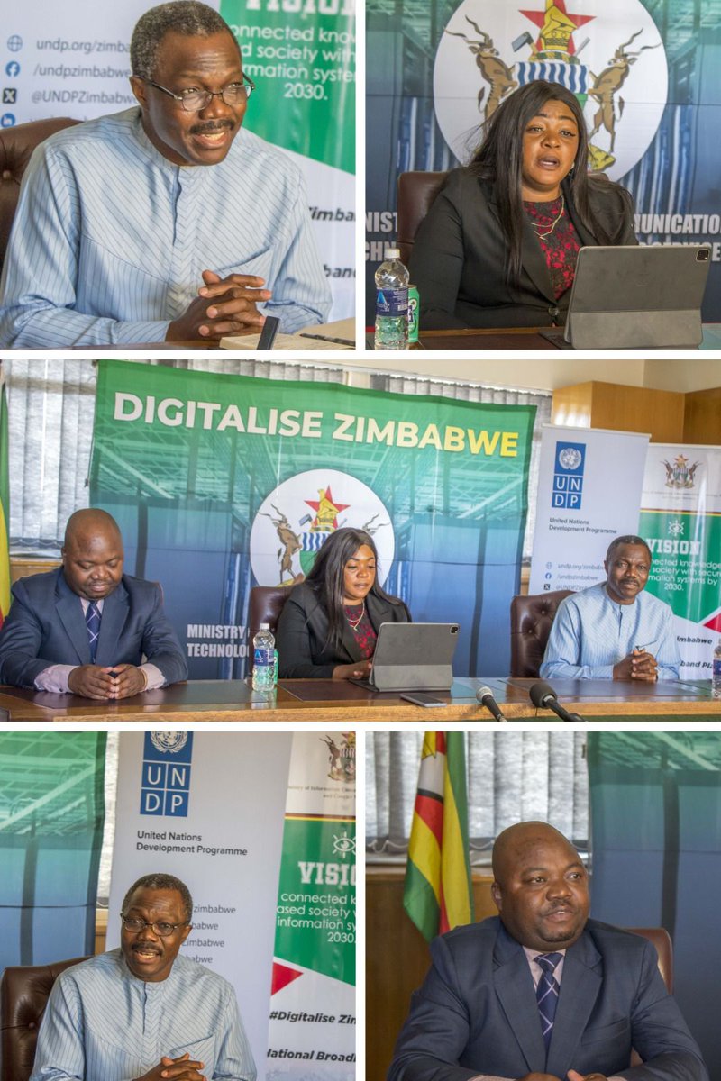 UNDP Zimbabwe (@undpzimbabwe) on Twitter photo 🤖✨ Exciting moments #ZimAIWeek <a href="/MICTPCS_ZW/">Ministry of ICT, Postal & Courier Services - Zim</a> press conference! 🎤📡 Kicking off AI & Innovation Week 🌍
🗣️ Dr. Ayodele Odusola, UNDP Resident Representative
🗣️ Hon. Dr. Tatenda Mavetera, Minister of ICT, Postal & Courier Services
🗣️ Hon. Dingumuzi Phuthi, Deputy Minister of ICT 🤖✨ Exciting moments #ZimAIWeek <a href="/MICTPCS_ZW/">Ministry of ICT, Postal & Courier Services - Zim</a> press conference! 🎤📡 Kicking off AI & Innovation Week 🌍
🗣️ Dr. Ayodele Odusola, UNDP Resident Representative
🗣️ Hon. Dr. Tatenda Mavetera, Minister of ICT, Postal & Courier Services
🗣️ Hon. Dingumuzi Phuthi, Deputy Minister of ICT