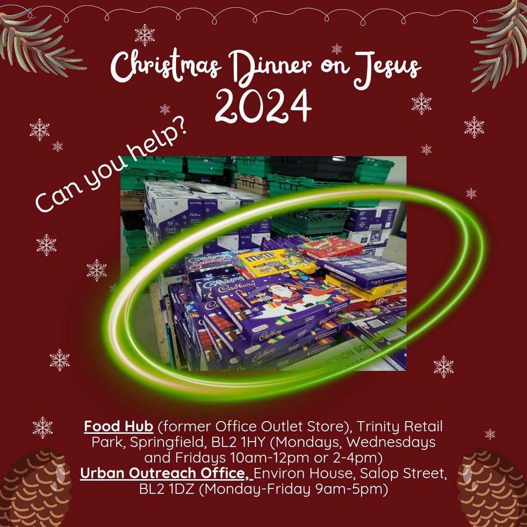 UrbanOutreachUK's tweet photo. ❄️🎄 Christmas Dinner on Jesus 2024 ❄️🎄

Thank you so much to everyone who has donated so far for our Christmas Dinner on Jesus project.

We would love to give every child on our list a selection box but currently we are short of about 1000! https://t.co/A0Ssiqy0Td