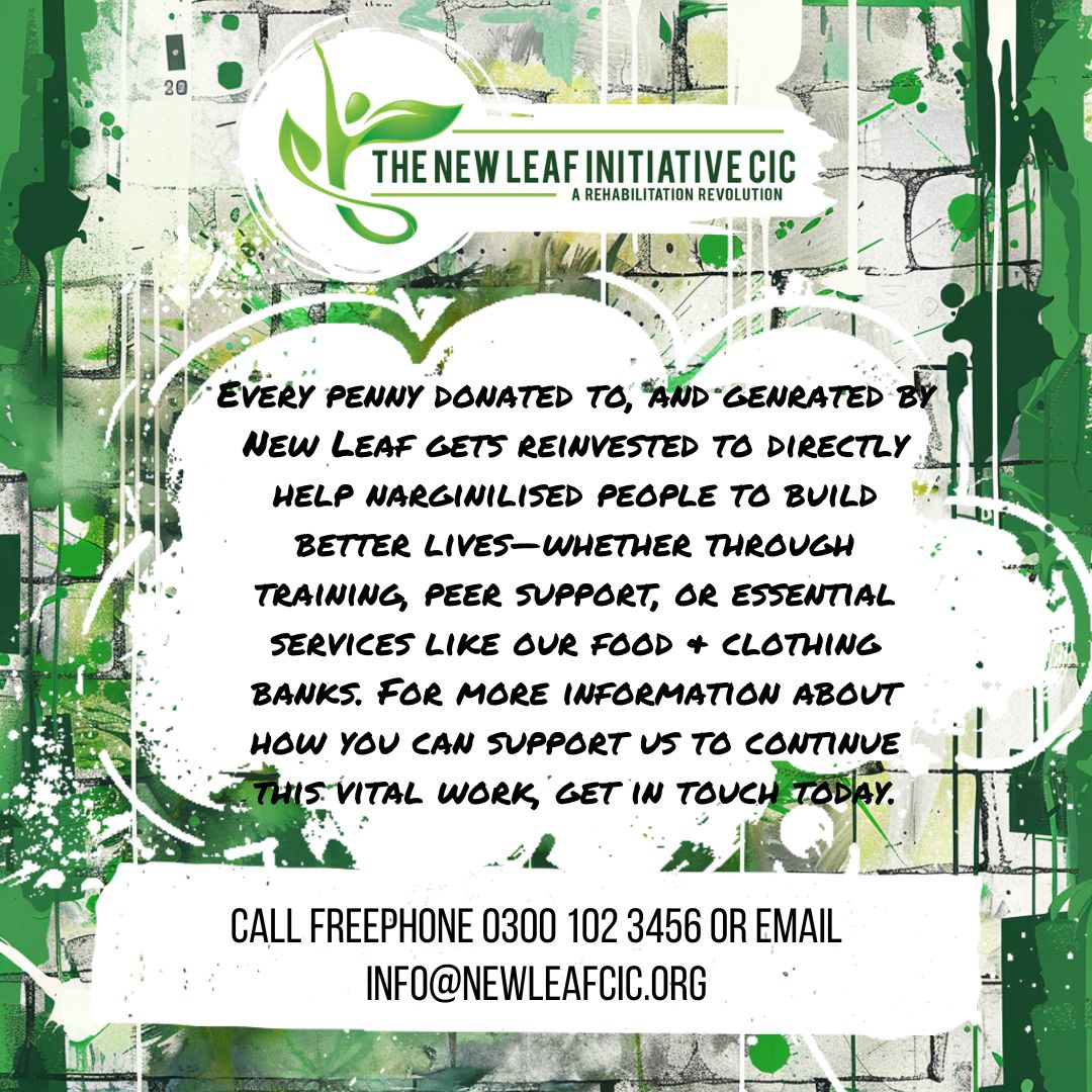 Support our mission today at buff.ly/3Z5TbC0 

#SocialImpact #SupportChange #ReinvestForGood #HelpUsHelpOthers #NewLeafInitiative