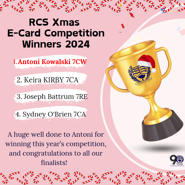 ReddenCourt's tweet photo. Congratulations to our Christmas E-Card Competition Winners!

Thank you to everyone who took part and showcased your creativity! You have all earned house points for your participation - great effort all around!

Keep your eyes out for the winning card 👀🎅🏽 https://t.co/upyjzJuKze