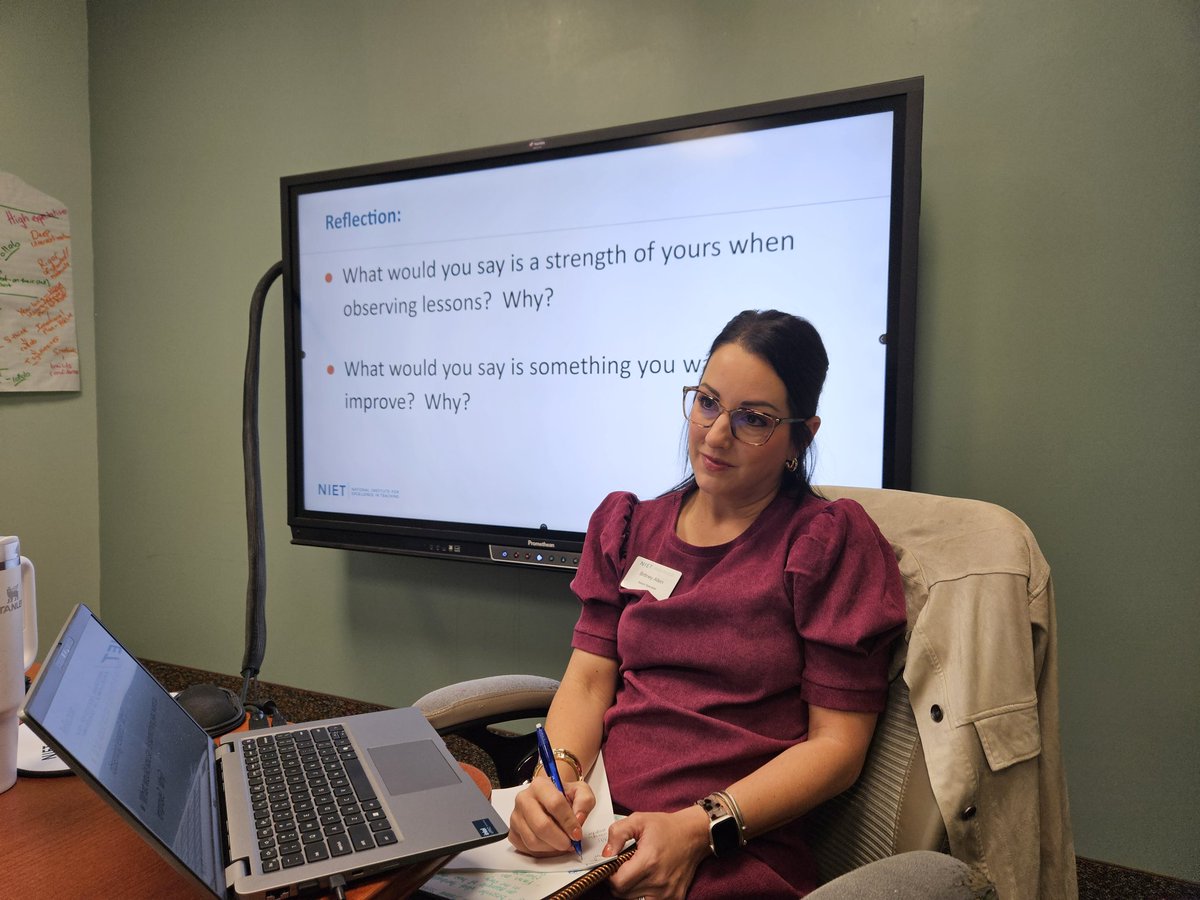 .<a href="/NIETteach/">National Institute for Excellence in Teaching</a> is excited to join Senior Specialist <a href="/BritneyBAllen1/">Britney Allen</a> as she supports school leaders at Woodmere Elementary in <a href="/JPschools/">Jefferson Parish Schools</a> with strengthening inter-rater reliability through the evaluation process.
How do we support ILTs with intentional impactful actions?
#TheNIETway