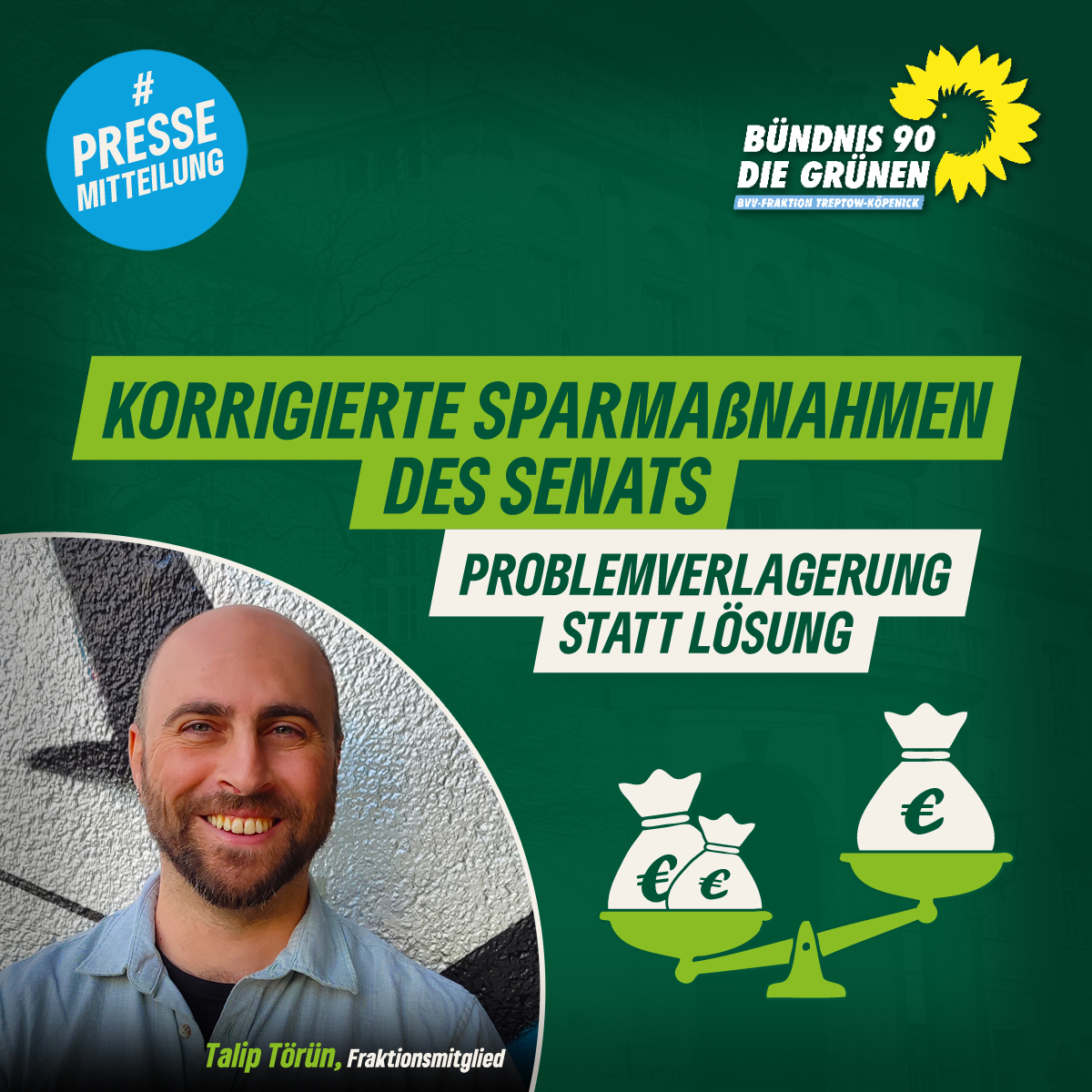 Die jüngst vom Berliner Senat korrigierten Sparmaßnahmen im Kulturbereich führen zu einer Verlagerung der finanziellen Probleme, ohne diese grundlegend zu lösen. ...

👉 Weiter zur Pressemitteilung: gruenlink.de/9x3dtzbqf2

Kultur ist kein Luxus, sondern Lebensqualität! 🌈🎶