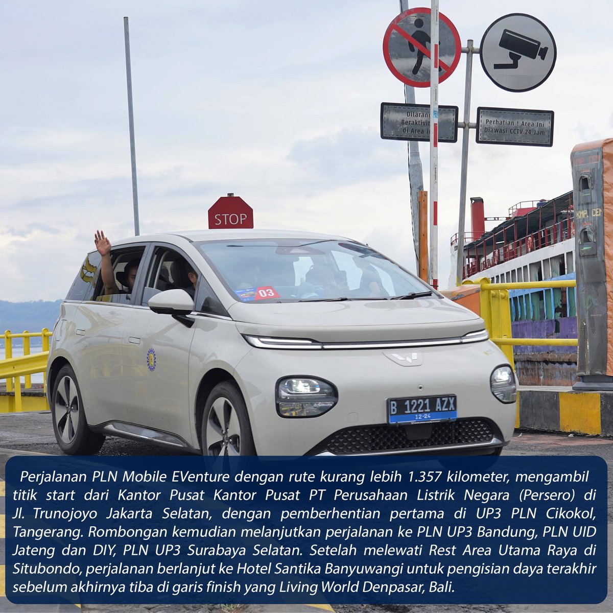 Dapurpacu_id's tweet image. Wuling Motors (Wuling) kembali menunjukkan komitmennya dalam mendukung percepatan adopsi kendaraan listrik di Indonesia, melalui keikutsertaan dalam acara PLN Mobile EVenture : Jelajah Liburan.

#wuling #wulingindonesia #wulingcloudev #jakarta #bali #mobillistrik #otomotif