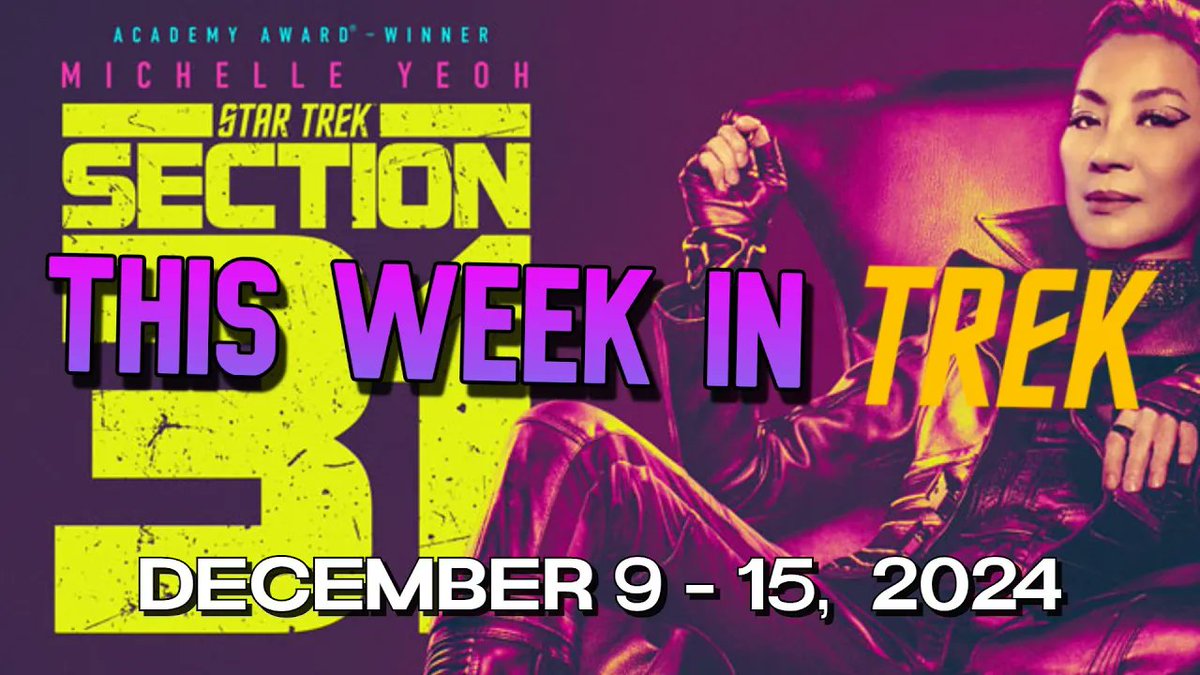 #ThisWeekinTrek: December 9 - 15, 2024:
We have a new full trailer for the upcoming #StarTrekSection31, Saturn Award nominations for #StarTrekDiscovery &amp; #StarTrekLowerDecks, and more! #StarTrek 
youtu.be/izzRps_xMlc