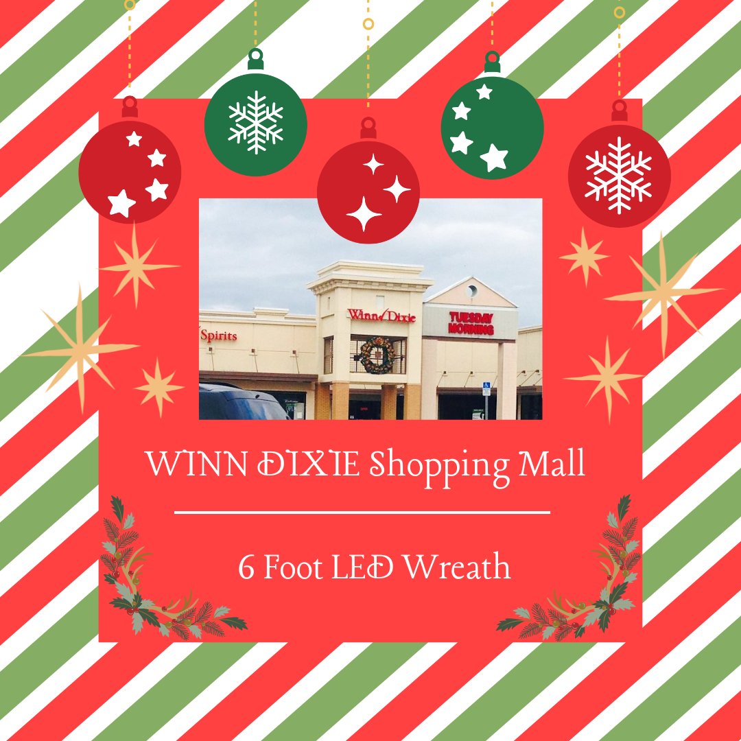 Another beautiful 6 Foot LED customer wreath. ACWreaths.com #ChristmasWreath #Christmas #ChristmasDecor #ChristmasLights #LEDLights #FreeShipping #FastDelivery #CommercialGrade #OutstandingCustomerService