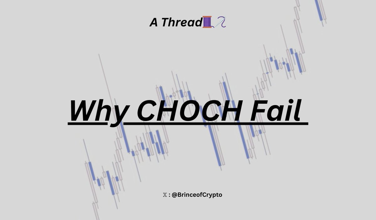 Brinceofcrypto's tweet photo. Why  CHOCH Fails 🤔

A Thread 🧵 

👇🏽👇🏽👇🏽👇🏽 https://t.co/3qfWhuDxa2