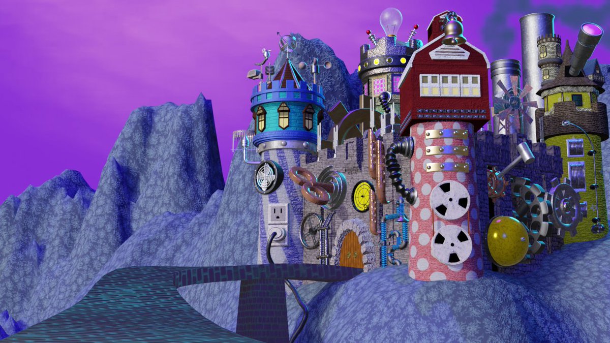 BitWizard727's tweet image. Finalized Castle for "The Castle of Dr. Hoot". Blender 4.2.