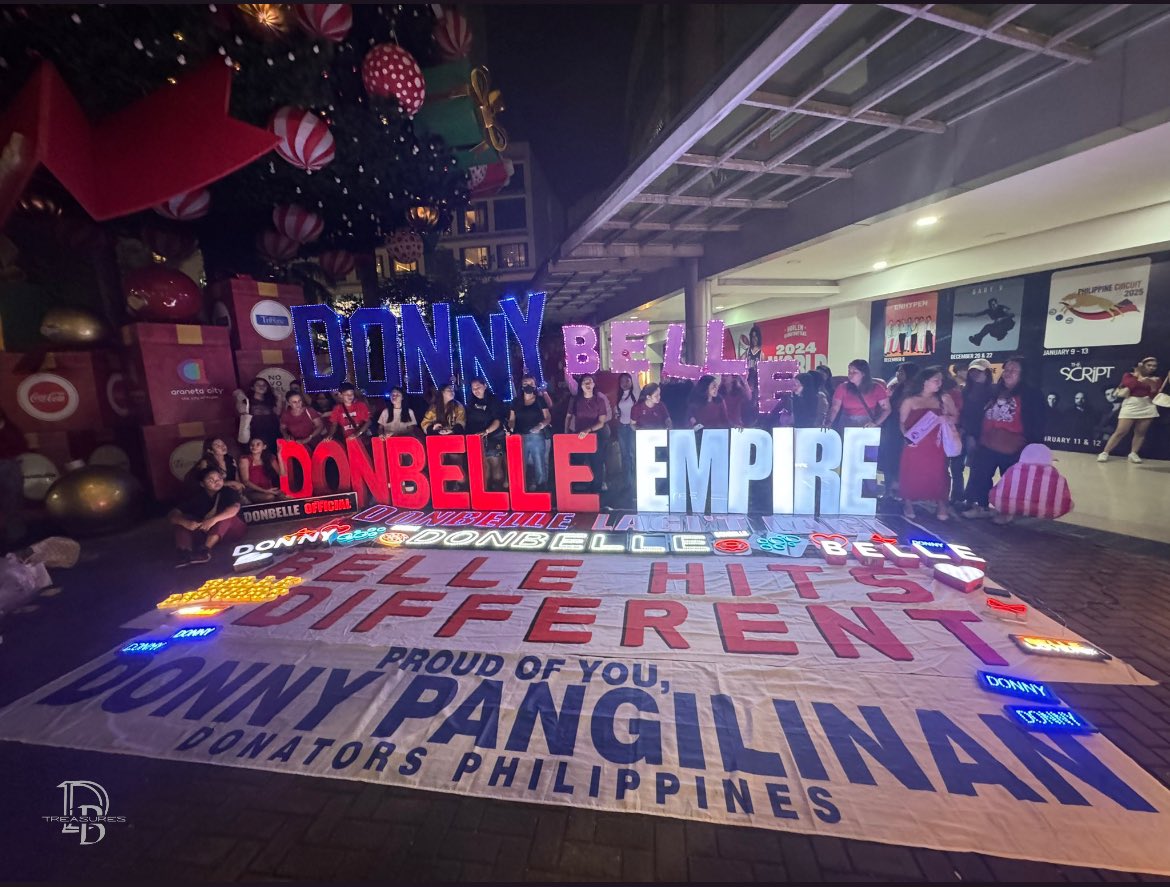 Thank you to our Bubblies and Solids for being present live and online.

Thank you to all fan groups for coming together as one.

Goal Achieve!

DONBELLE MATTCHAyang PASKO

#BELLEUnderTheMistletoe
#WonDONNYfulChristmas