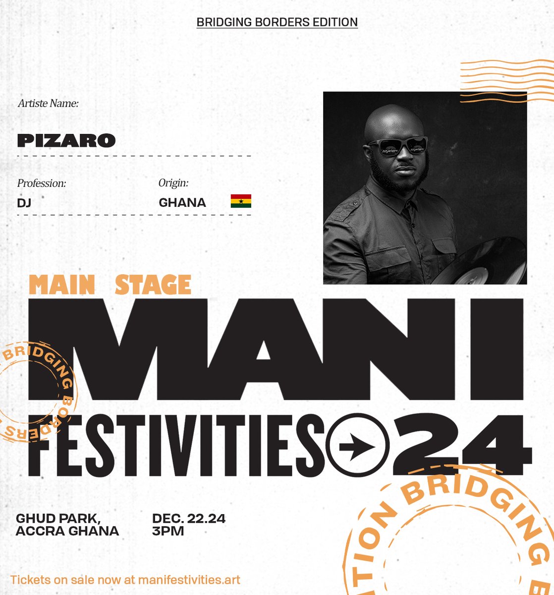 PulseGhana's tweet photo. The stage is set for an unforgettable night! 🎶✨

Catch the biggest names in music at headlining @manifestivefest  2024

M.anifest, Kwabena Kwabena, the Show Dem Camp, SuperJazzClub, Ria Boss, AratheJay, Karun and plenty more surprises in store!

A Thread https://t.co/PvNsihJ8kM