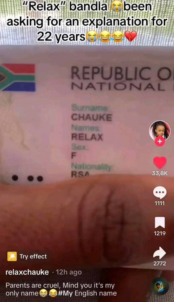 Malowe94's tweet photo. @ChrisExcel102 Meanwhile South African Names https://t.co/vnmB5BKs53